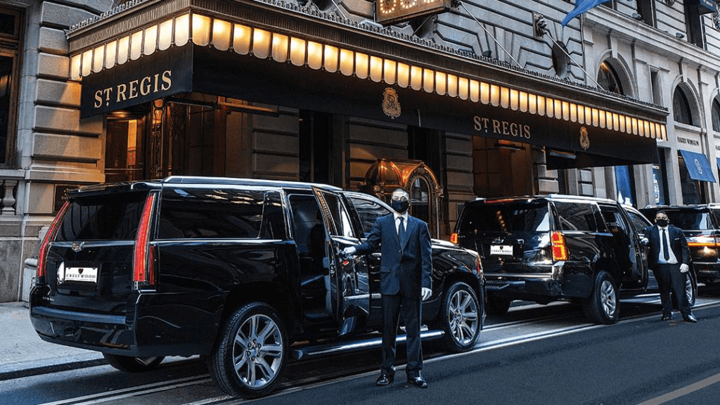 "Professional chauffeur service offering luxury transportation in high-end vehicles for weddings, corporate events, and airport transfers."